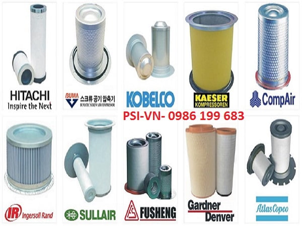 Các loại lọc trong máy nén khí