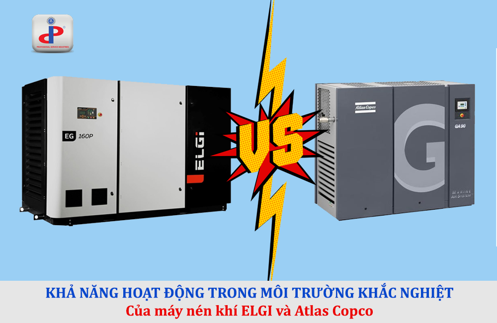 máy nén khí ELGI có thể thay thế cho máy Atlas Copco hoạt động ổn định trong các điều kiện khắc nghiệt