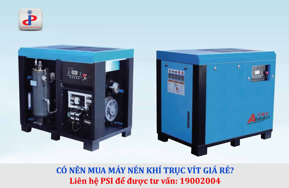 máy nén khí trục vít giá rẻ