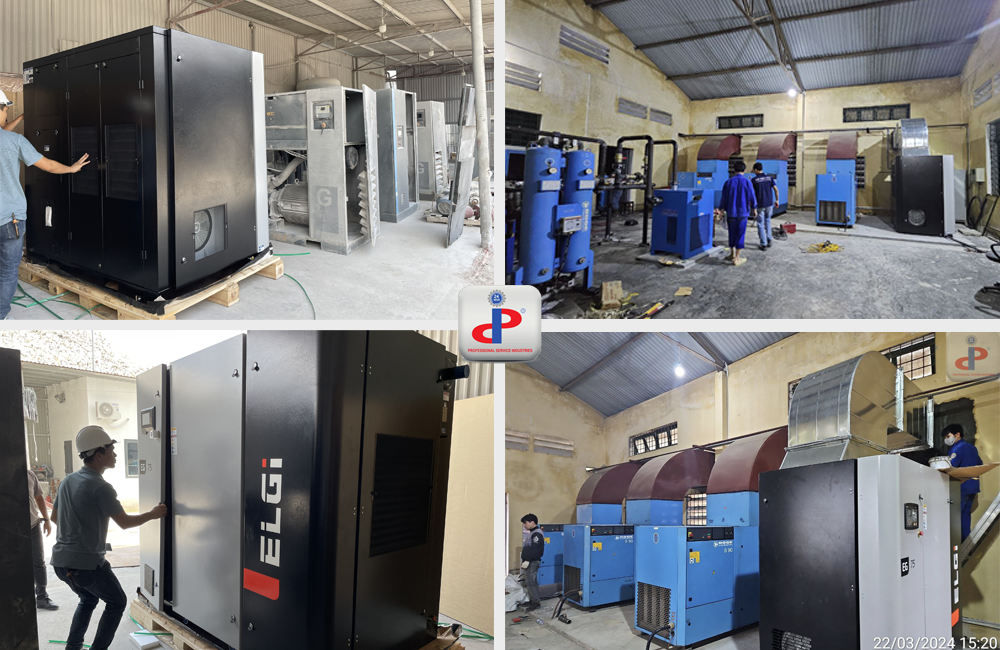 Ứng dụng của máy nén khí trục vít