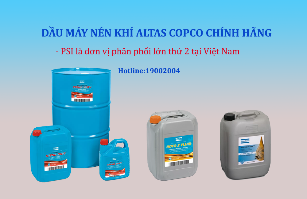Dầu máy nén khí Atlas Copco