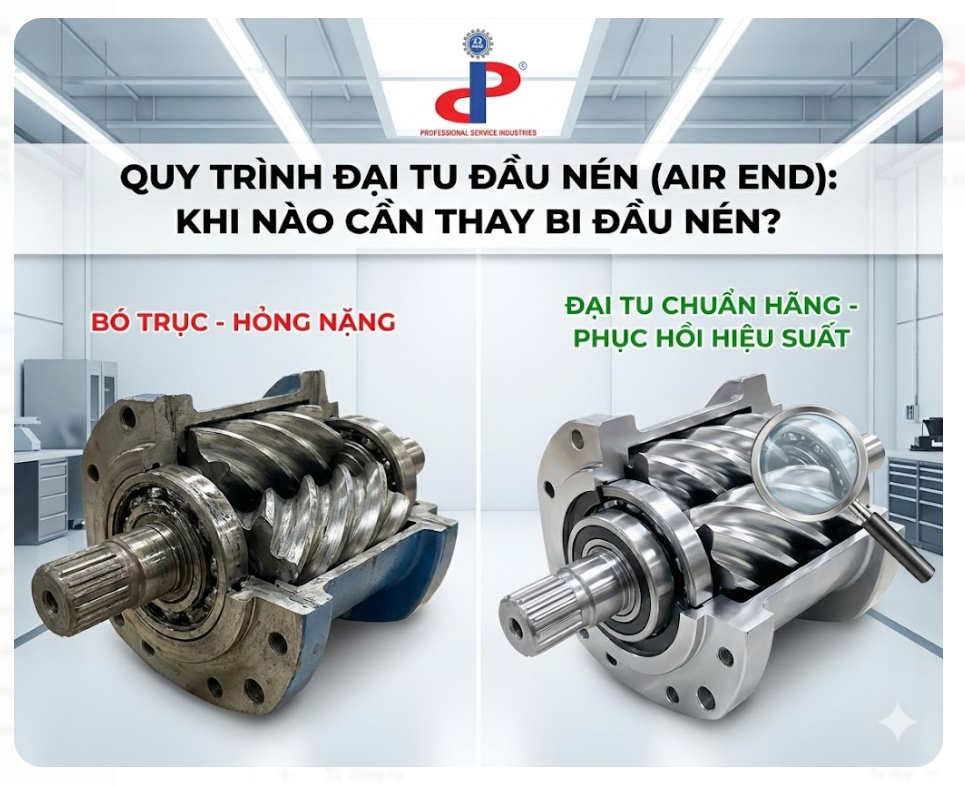 Đại Tu Đầu Nén Máy Nén Khí