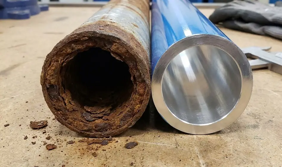 So sánh ống khí nén thép và nhôm.